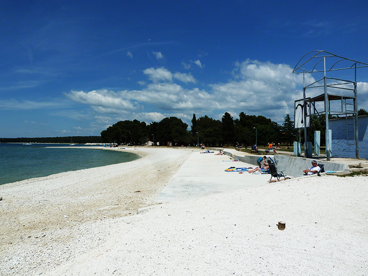 Beach at Fazana, Istria, Croatia